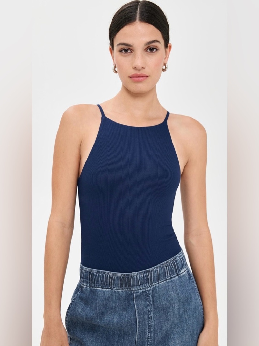 Brand new! Le Bop thong bodysuit. Navy. Small